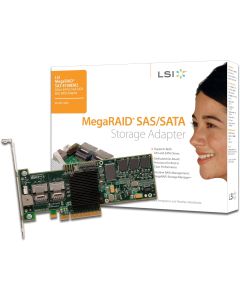 LSI Logic SAS 8708EM2 Megaraid Kit 8PORT 3GB Sata Pcie 256MB